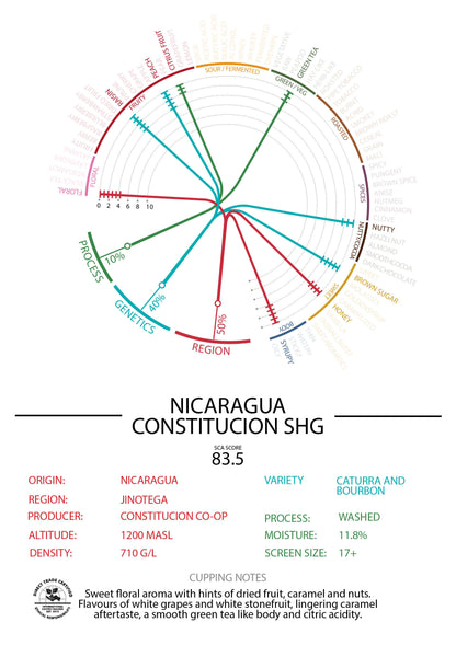 Nicaragua - Café Constitución - "SHG" Washed